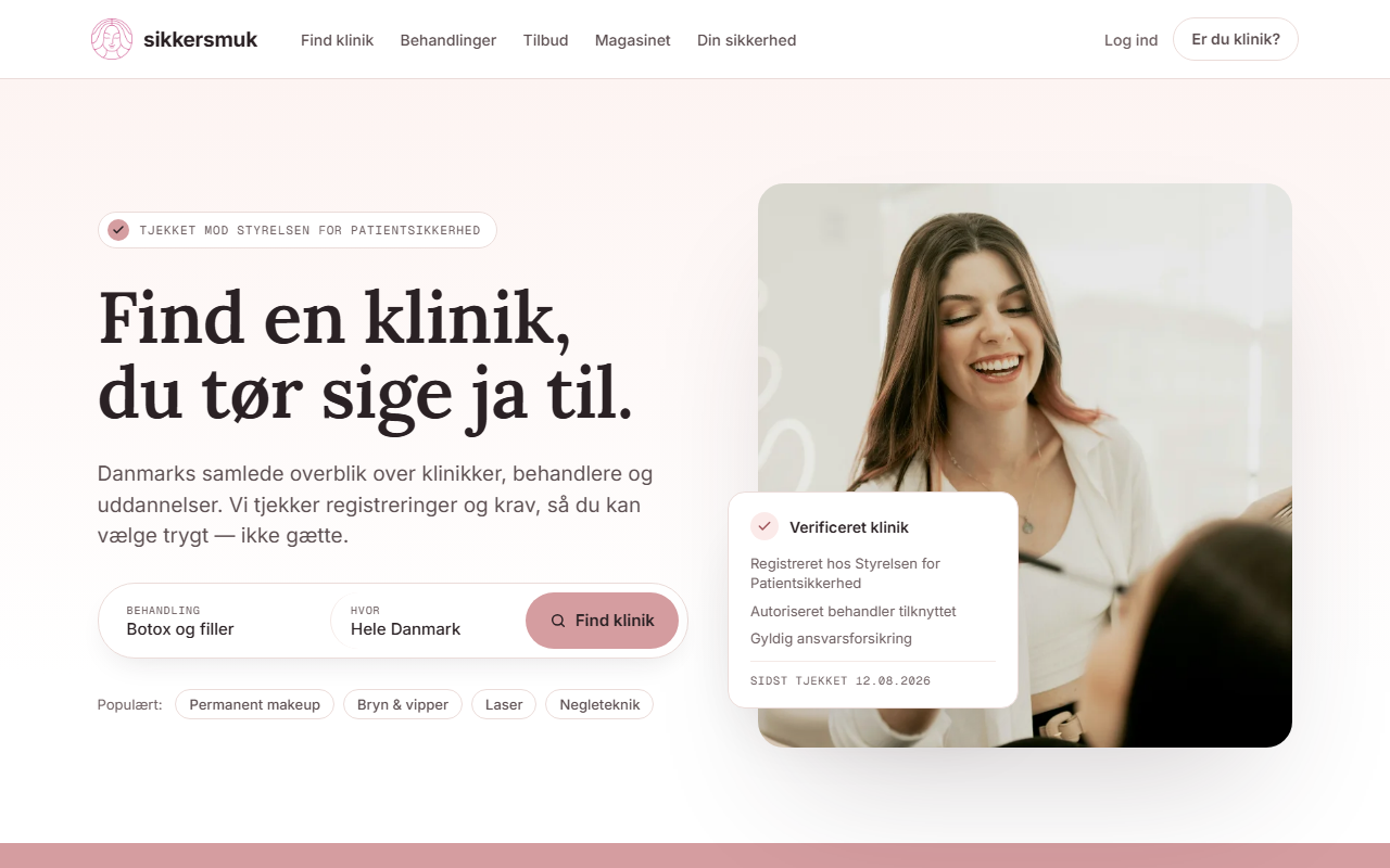 SikkerSmuk forside